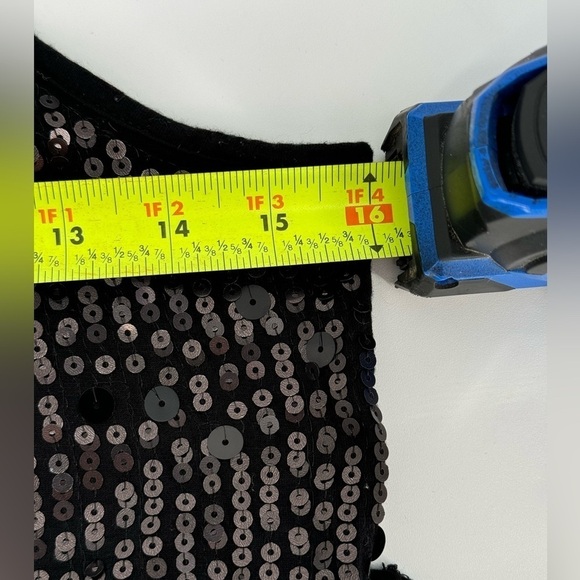 Forever 21 Black Sequins Tank Top Size Medium - Picture 8 of 10